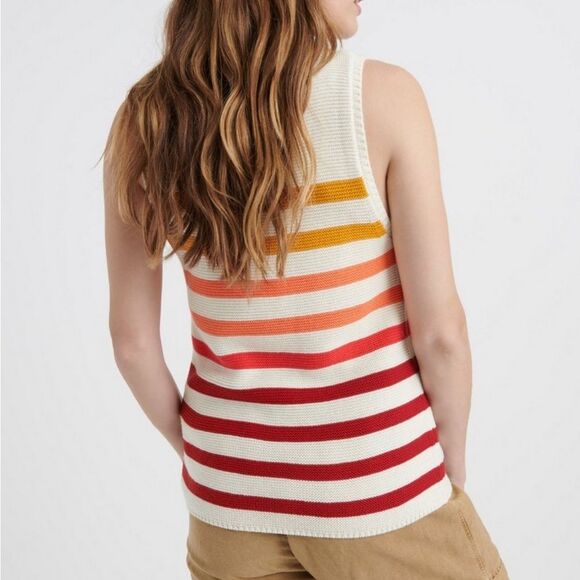Lucky Brand Ombre Striped Sweater Shell Tank Small - Picture 3 of 12
